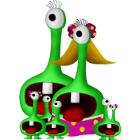 Yorp Family (transparent background)