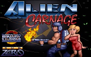 Alien Carnage Title Screen